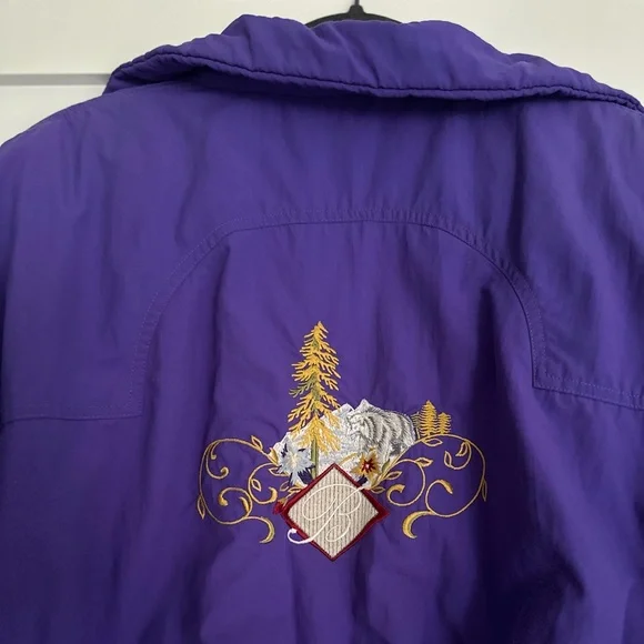 VINTAGE 90’s Bogner Canadian Wilds Women’s One Piece Ski Suit, size 8 - Picture 12 of 14